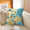 Cartoon Cute S-Smurfs Personalized Pillow Cover Kids Bedroom Wild Party Decor Pillowcase Kid Birthday Shower Gift