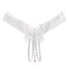 Ekstaza Królewskiej Siostry Pokusa Wycięte Seksowne Majtki Damskie Gorąca Perspektywa Haft Motyla Flirtujące Koralikowe Stringi z Odkrytym Kroczem
