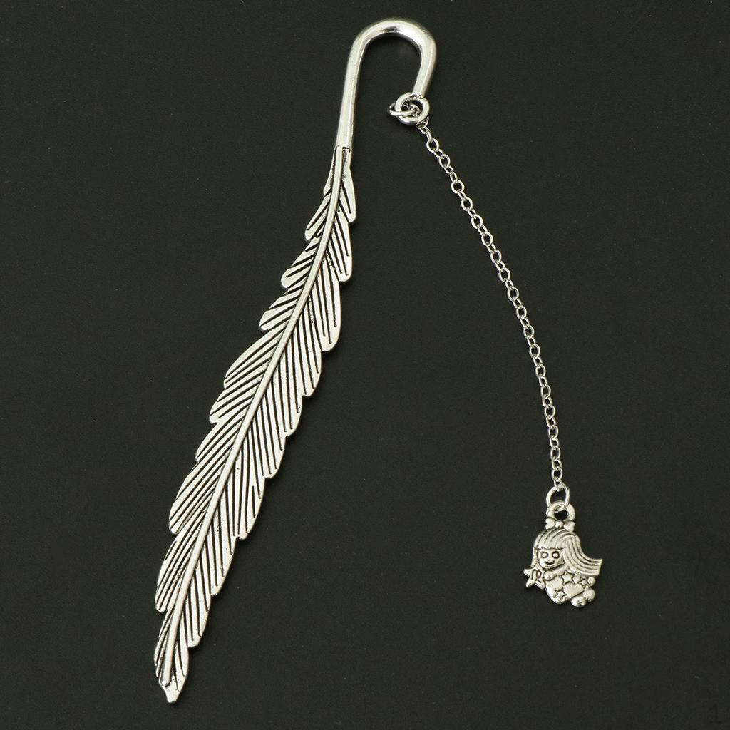 Закладка Перья Металл Серебро Студенты Школьные Принадлежности поделки Virgo