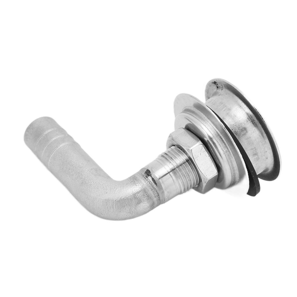 90° Boat Gas Tank Vent 316 Stainless Steel Polishing for 5/8in Hoses Yacht Marine Ship