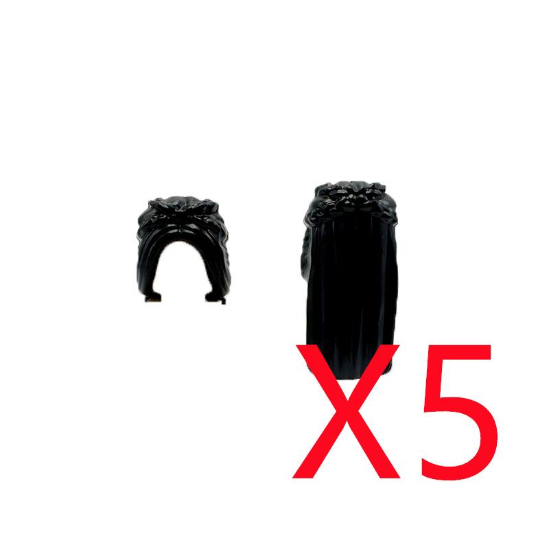 

MOC Городские строительные блоки Фигурка Аксессуары для одежды Длинные волосы Короткий стиль Мини-кирпичик Совместимые игрушки Подарок Сделай сам Часть тела K068