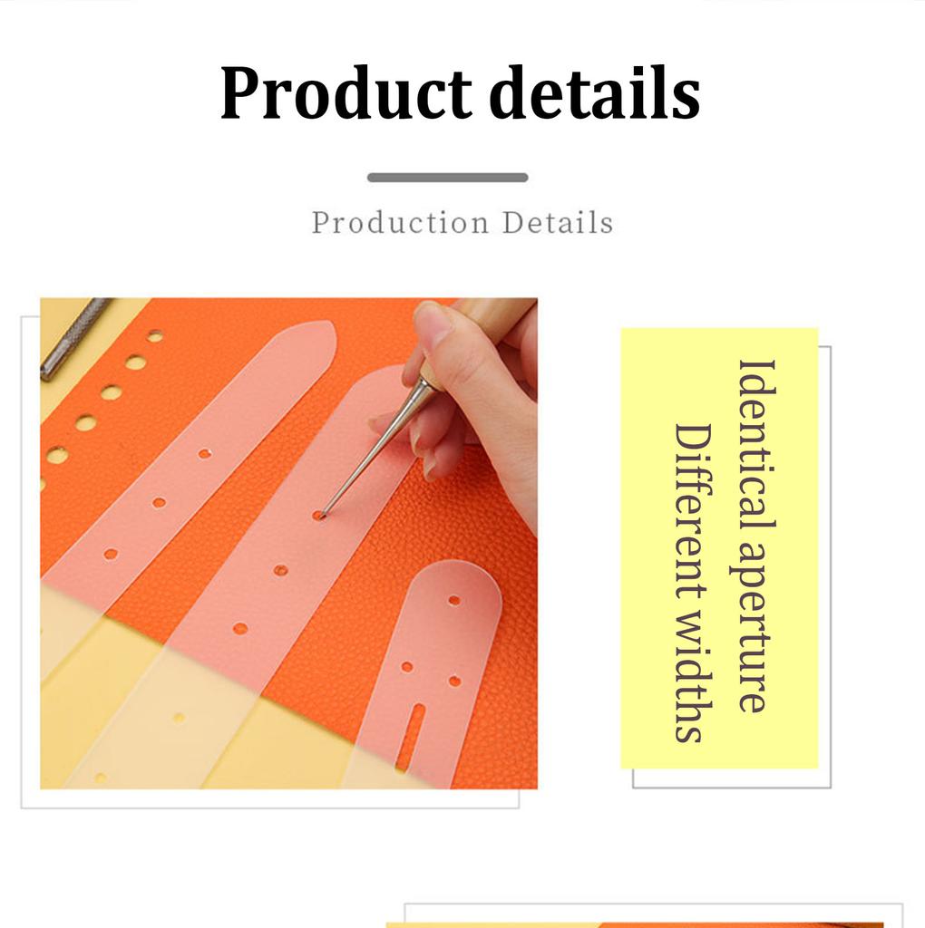 Clear Acrylics Belt Hole Punching Templates Leather Belt Hole Positioning Templates Size 25mm 30mm 35mm 38mm 40mm Option