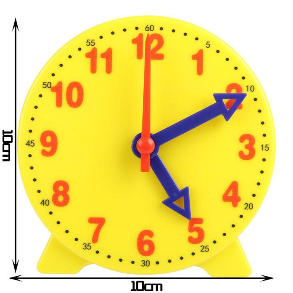 Creative 10cm Clock Educational Early Education Children Montessori Clocks Model Time Learning Clock Preschool Teaching Aids