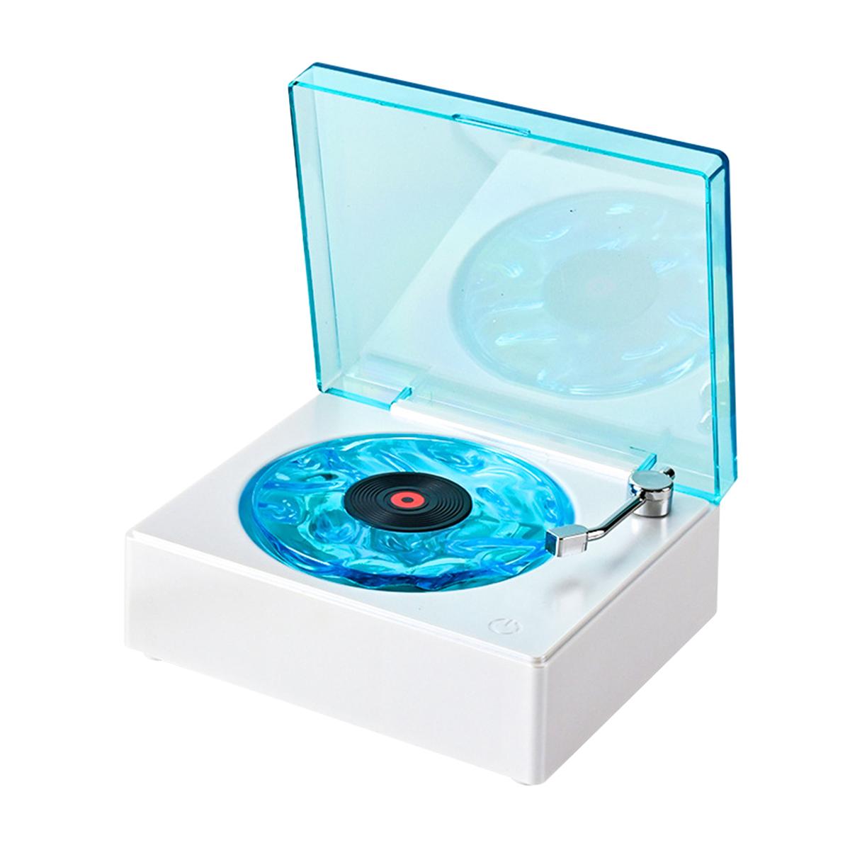 

New Waves Turntable Bluetooth Speaker with White Noise Retro Record Player Speaker - Sleep Aid with Adjustable RGB Lighting білий