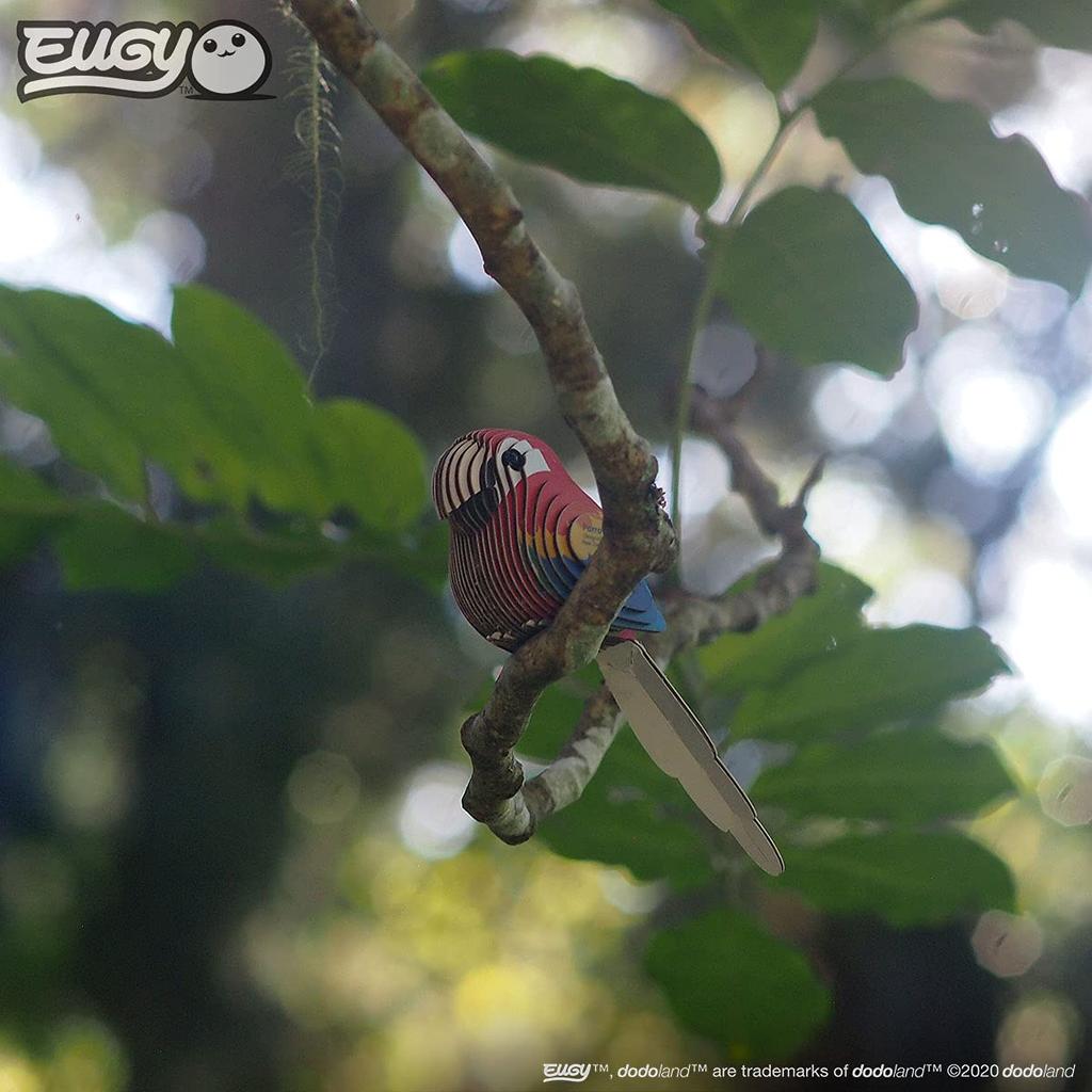 EUGY Macaw Paper 3D Puzzle A Fun Educational Toy for Elementary School Boys and As Well As Making It a Great - Girls, Adults, Gift.