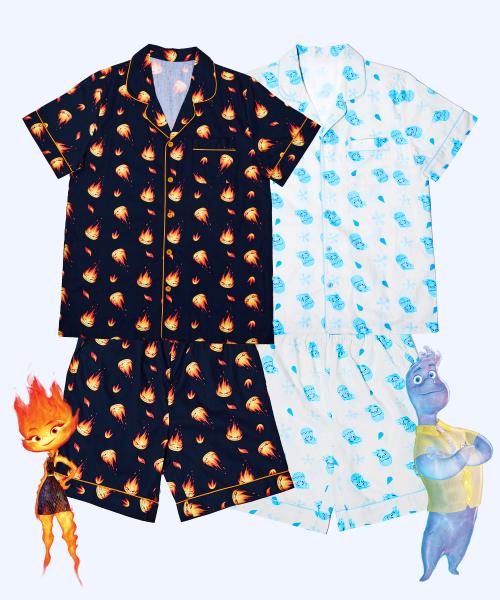 

[DANCOMMA] Disney/Pixar Elemental Pattern Pajamas [Shipped from Korea] 100% Authentic Black S