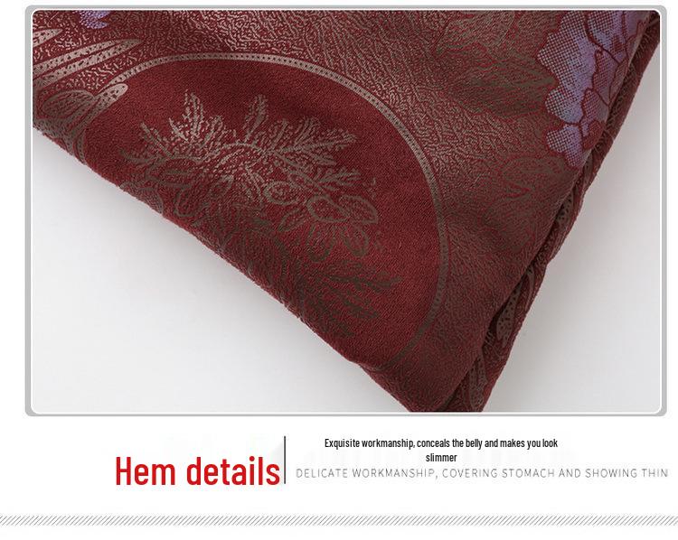 Stylish Cotton Padded Winter Jacket for Elderly Women – Fleece Lined Tang Suit for Seniors