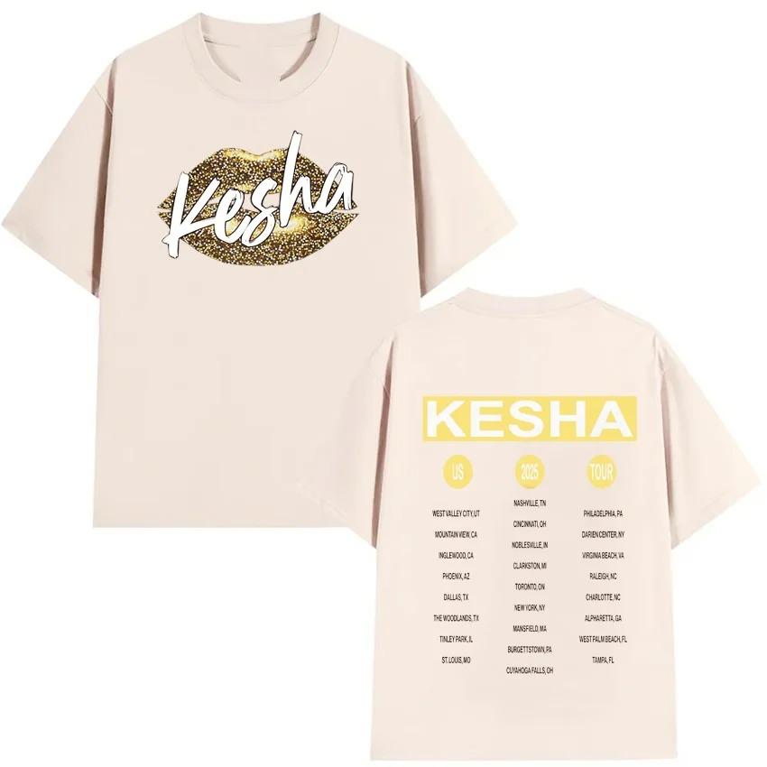 2026 Spring_Summer Harajuku Casual Millennium Kesha Singer Hip-Hop Men's Clothing Women's Fashion T-Shirt Hip Hop Streetwear Oversized Tshirt