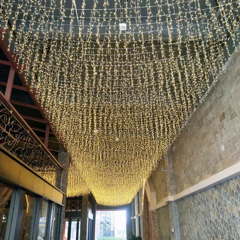 Jianixiong LED Icicle Waterfall String Lights