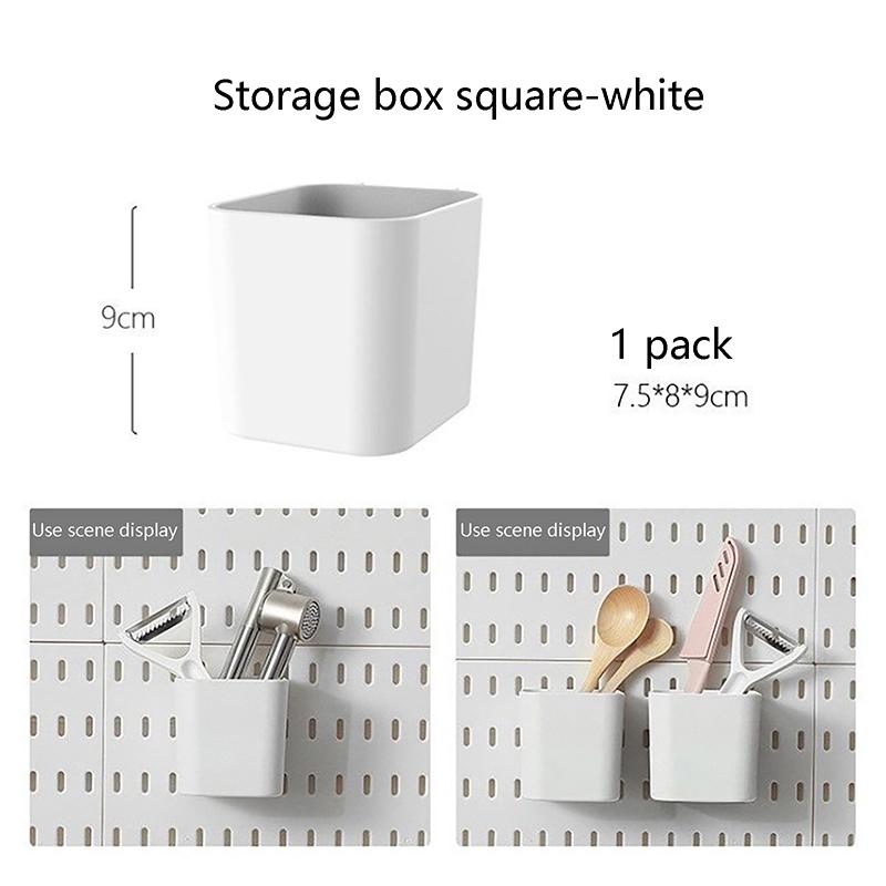 Pegboard Wall Accessories Wall Organizer Mounting Display Diy Pegboard Kit Tool Storage Panel Board Rack Bathroom Kitchen