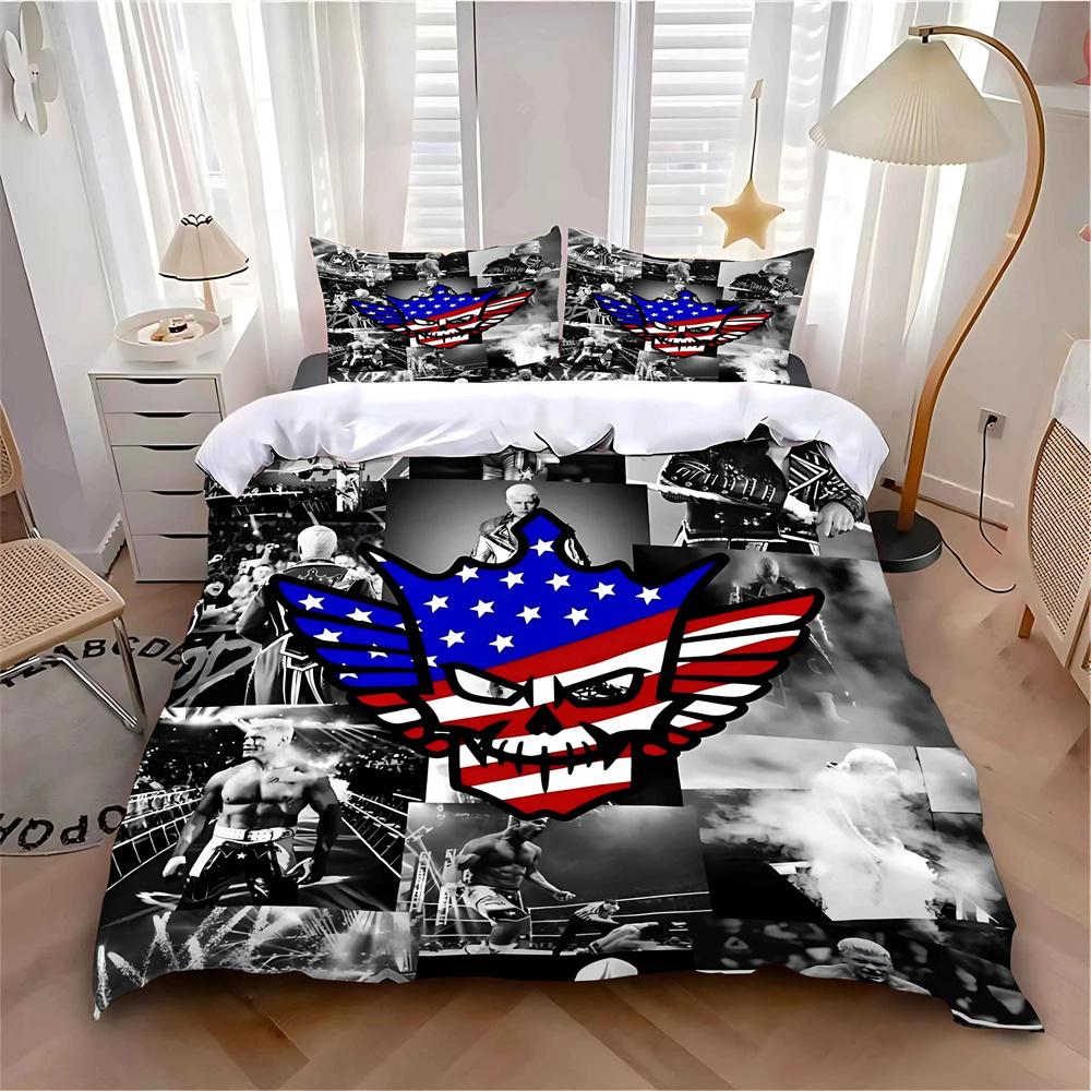 

Новый комплект постельного белья Cody Rhodes American Nightmare Single Twin Full Queen King Size Bed Set Adult Kid Bedroom Duvetcover Sets Anime 70x133cm 2pcs