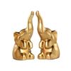 A Pair of Resin Handicraft Elephant Figurines for New Home Decoration - Simple Animal Wine Cabinet Decorations