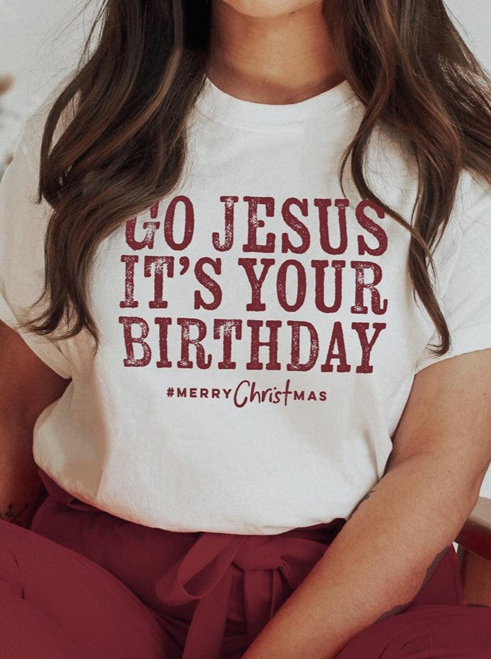 Go Jesus it s Your Birthday | Seasonal T-Shirt | Ruby s Rubbish® S