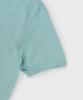 PANICALE Aqua Herringbone Cotton Short Sleeve Knit