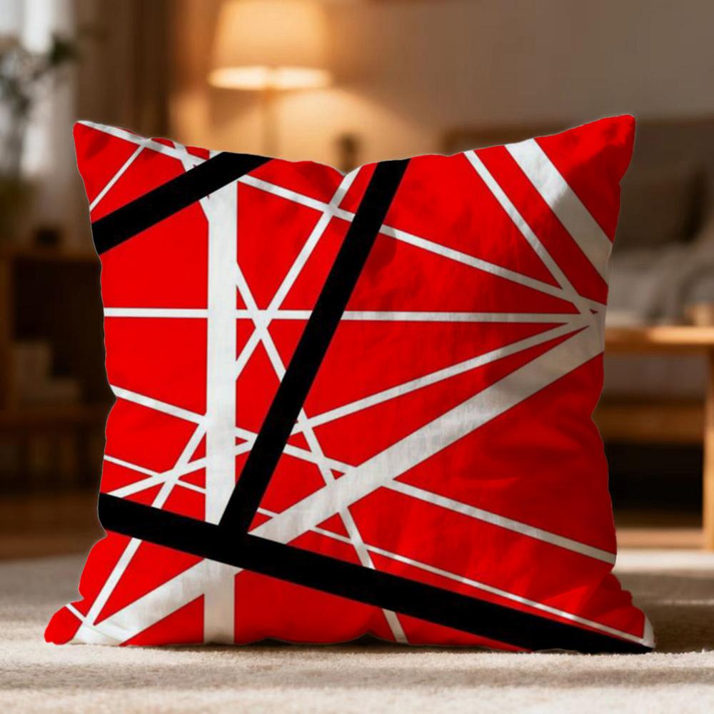 

Fashion Van Halen Cushion Cover Soft Washable Pillow Case Multi-Scene for Couch Bed Travel Office Use 30cmx30cm