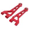 2Pcs RC Car Front Upper Arm Aluminum Alloy Spare Part for MJX 1 16 Remote Control Model 16208 16207 16210 Red