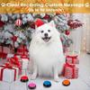 Sprachaufnahme-Button 4 Farben, Hundeknöpfe für Kommunikation Haustiertraining Summer, 30 Sekunden Aufnahme & Wiedergabe, für Familienspiele und Quizabende