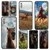 Krásné hnědé koně Pouzdro na telefon Pro Samsung A56 A36 A26 A24 A12 A14 A16 A50 A70 A20E A22 A40 A34 A54 A42 A52 5G A04s A06 Kryt
