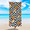 Tropical Leaves Beach Towel Large Palm Leaf Print Microfiber Towel Quick Dry Summer Pool Bath Towel