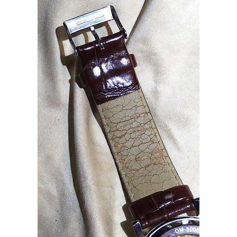 Used ORIENT EXPRESS NOSTALGIE ISTANBUL Double-Sided Skeleton Automatic Watch Genuine Leather Band