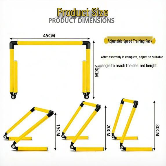Adjustable Speed and Agility Training Hurdles for Football, Basketball, and Track