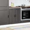 Vidaxl Base Kitchen Cabinet, Porto, Black, Wood-based Material