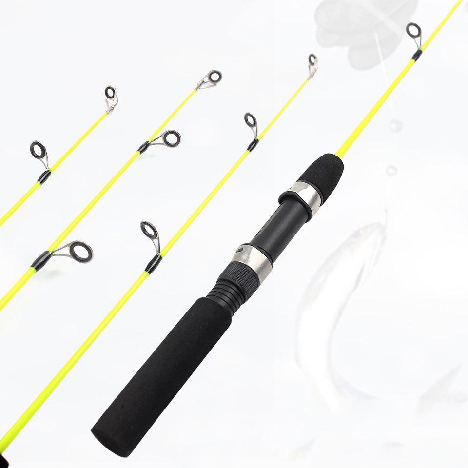Ultra-Light Carbon Fiber Ice Fishing Rod for Winter Freshwater Fishing - Portable Single Section Design