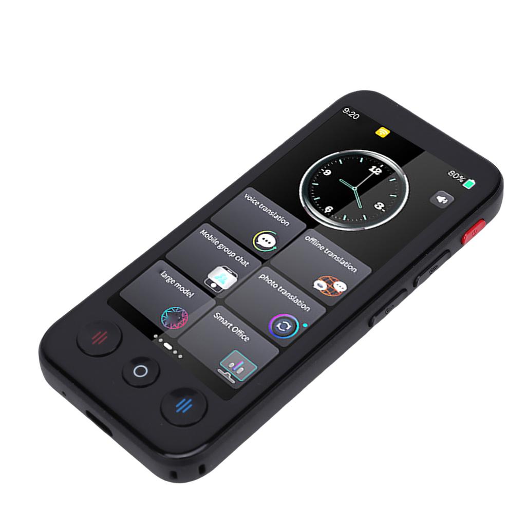 AI Language Translator Device 142 Languages 2 Way Real Time Voice Translation Supports Offline Recording Photo Phone