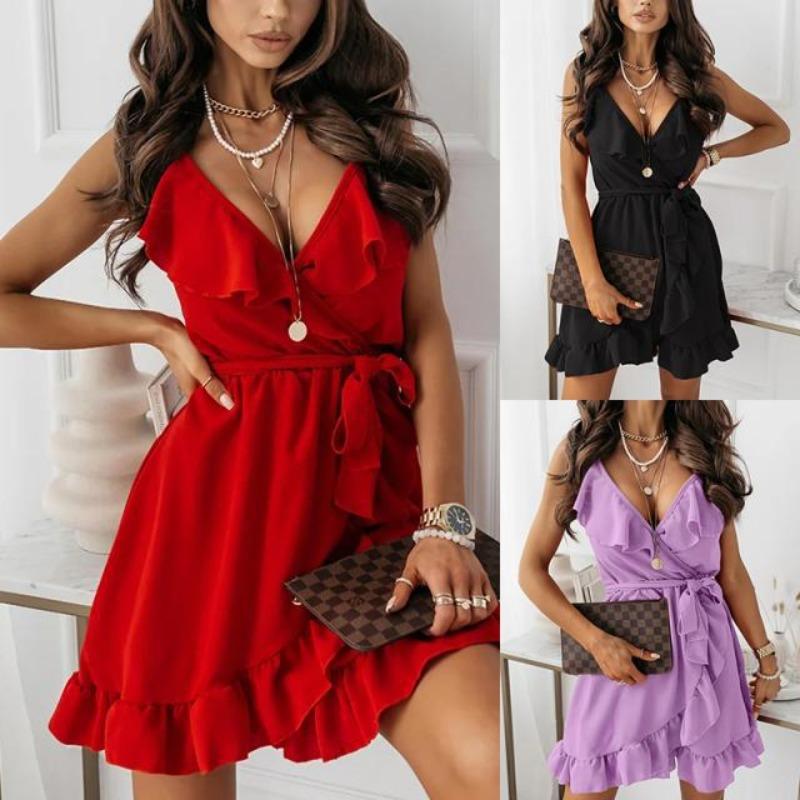 Sexy Fashion Spaghetti Strap Comfortable Dress Lightweight High Recognition Elegant with Flattering Chic Bodycon Dress for Summer Daily