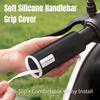 SEAMETAL Self Shrinking Motorcycle Handlebar Cover Silicone Non-Slip Anti Vibration Motorcycles Grip Covers Sleeve Protector