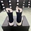 Ro Pentagram Herren Sneaker Damen Schwarzer Canvas Schuh Knöchelstiefel Schnürung Reißverschluss Plateau 6cm Dicke Sohle Hoher Schaft Freizeitschuhe Stiefel