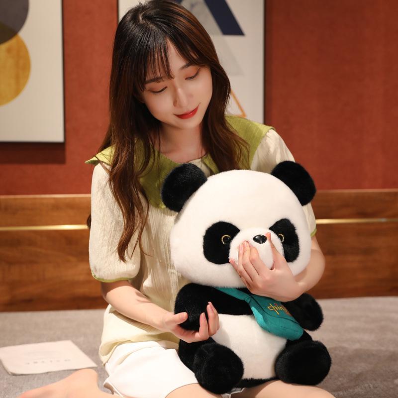 Simulated Giant Panda Doll Bear Plush Toy Backpack Doll Sleeping Pillow Doll Girl Birthday Gift