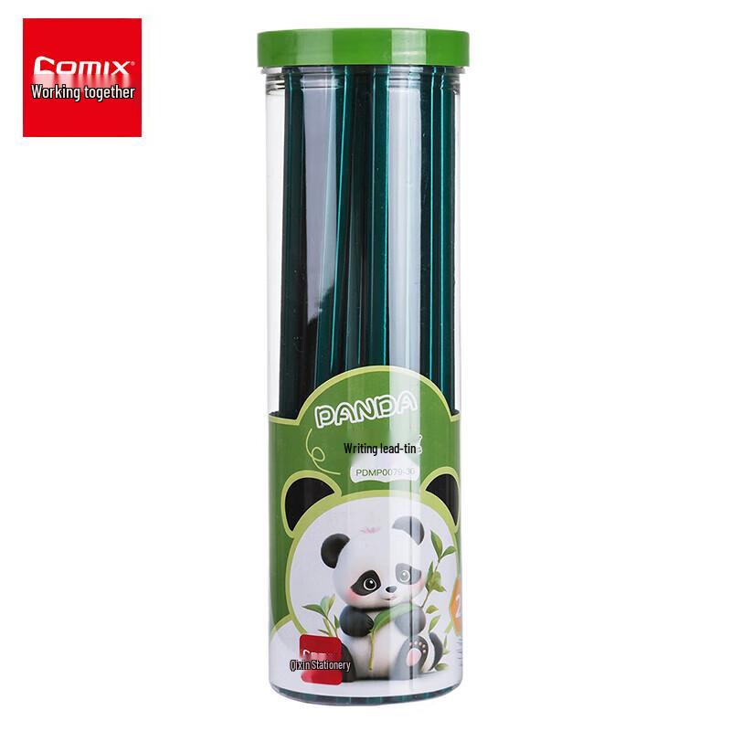 COMIX Panda Hexagonal 2B Pencils черный