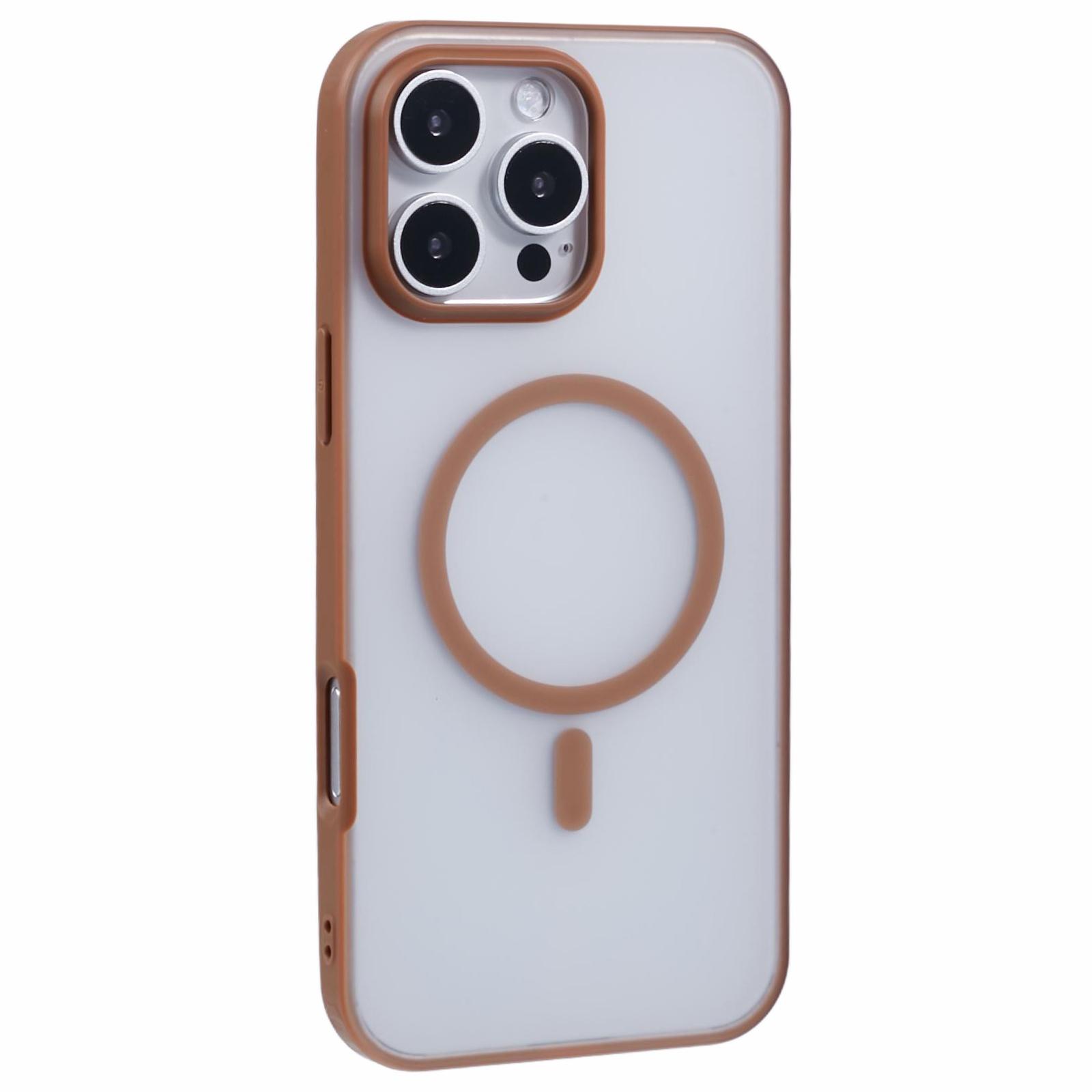 

X-LEVEL For iPhone 16 Pro Magnetic Case PC+TPU Matte Anti-Drop Cell Phone Cover C