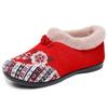 Winter mother cotton shoes winter new velvet thickened cotton shoes embroidered elderly cotton shoes one pedal
