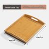 Papery Slanted Edge Solid Wood Rectangular Serving Tray