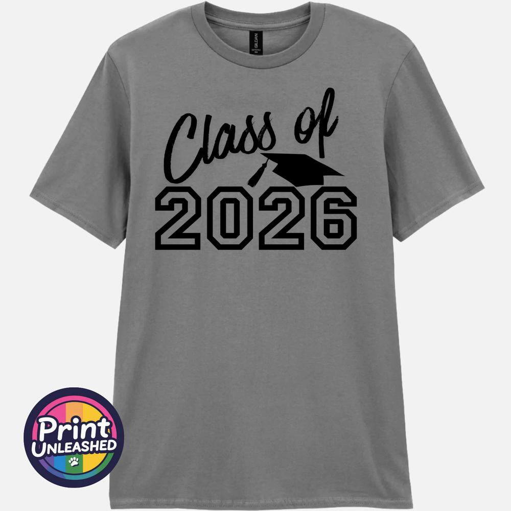 Class of 2026 TShirt Graduation Gift Leavers Tee Graduate School College Top