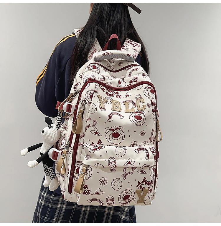 Mochila Impresa de Gran Capacidad para Estudiantes: Bolsa Versátil para Viajes y Ordenador para Adolescentes y Adultos