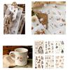 Retro Scrapbooking Sticker Cartoon Sticker Book Adhesive Sticker Photocard Sticker Book for Journal Decoration