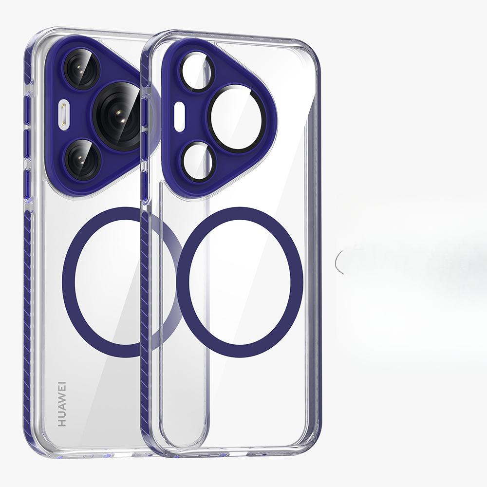 The Huawei Pura70Pro Case Is Suitable for Alloy Lenses with Anti-slip Edges and The 70Ultra Strong Magnetic Phone Case