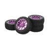 4Pcs 1Celsius10 Scale RC Car Wheels and Tires Aluminium Alloy Wheel   Rubb  Tires for 1Celsius10 Remote Control Car