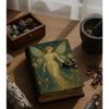 Fairy Leather Journal, Handmade Book of Shadows Grimoire, Pagan Spellbook