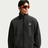 Unisex Nike ACG Fleece Tops Men's Black Stand Collar Moderate