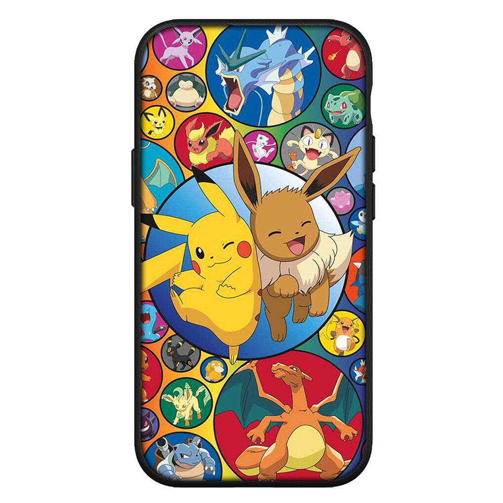 Cover for iPhone 17 16 15 Xiaomi Poco Redmi Note 14 13 12 11 Pro Max X 9 Samsung Galaxy S25 S24 S23 OPPO Huawei Eevee Pokemon Pikachu Cute Phone Case