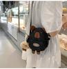 Torebka dziecięca damska torba typu crossbody torba na ramię z kreskówkowym misiem