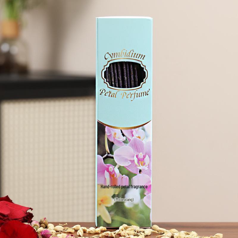 Douyin Hot Selling Long-Lasting Fragrance Hand-Rubbed Jasmine and Rose Argentine Osmanthus Incense Sticks for Indoors