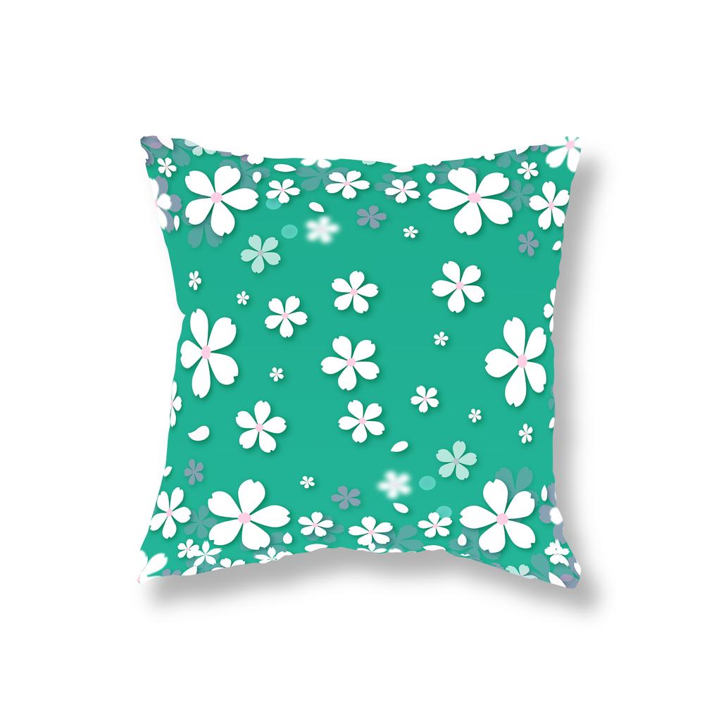 Cute Simple Plant Flower Pillowcase Sofa Decoration Room Bedside Office Game Chair Cushion Cover Home Decor Pillowcase