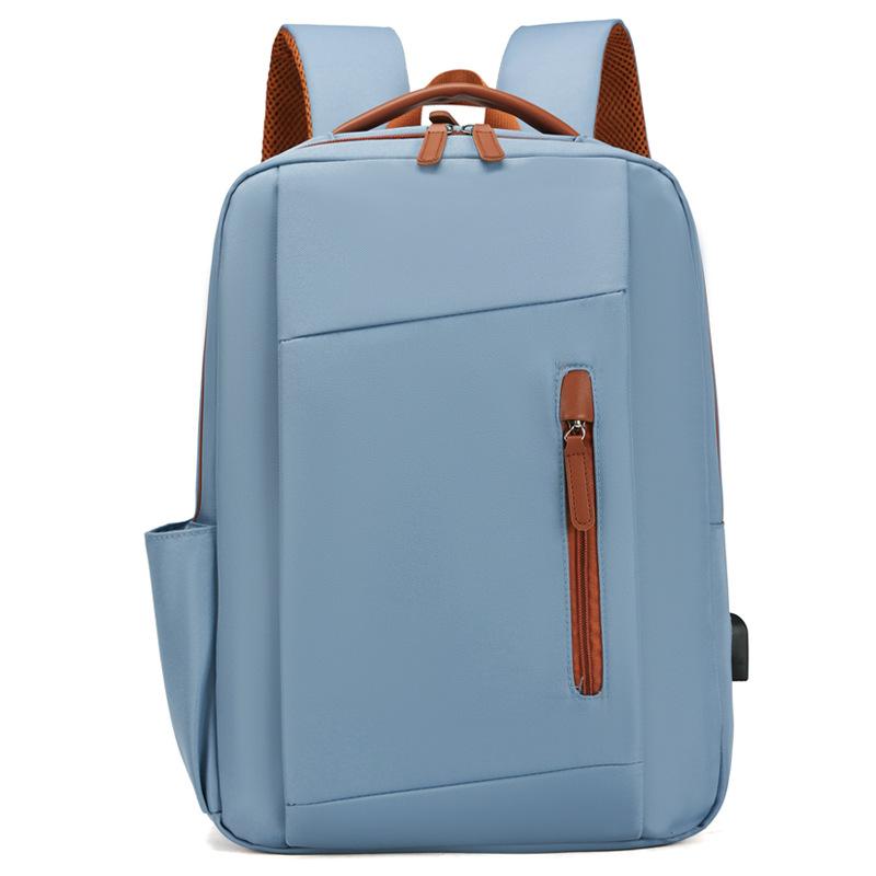 Schoolbag new usb charging backpack printed logo multi-compartment large-capacity computer bag multi-purpose commuter backpack