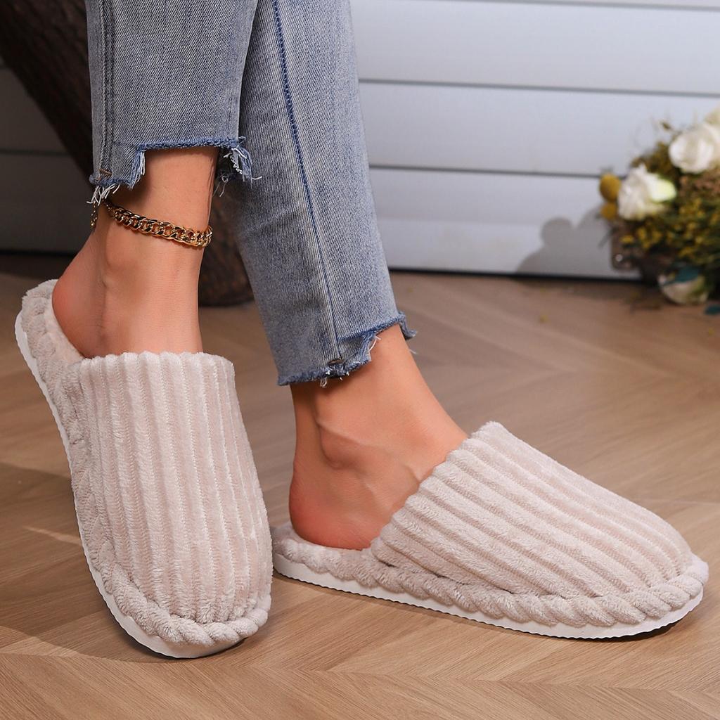 Women's Round Headed Warm Indoor Slippers