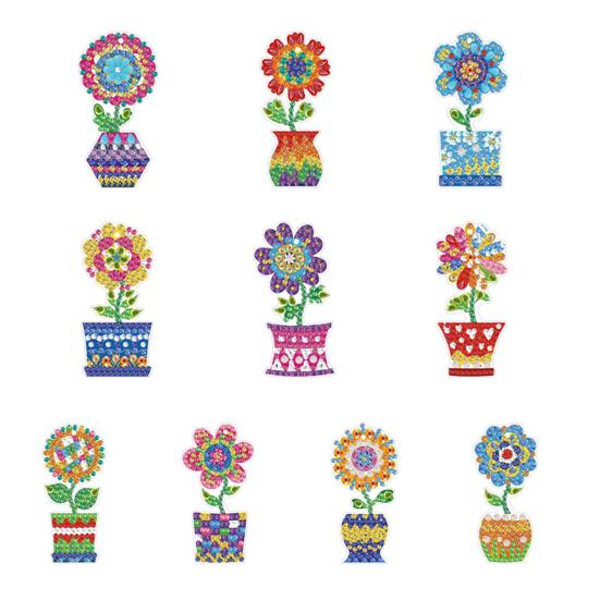 DIY Pintura Diamante Pingente Forma Criativa Cor Brilhante Brilho DIY Bordado Artesanato Janela